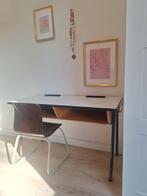 Vintage schoolbureau + stoel, Huis en Inrichting, Bureaus, Ophalen, Gebruikt, Bureau