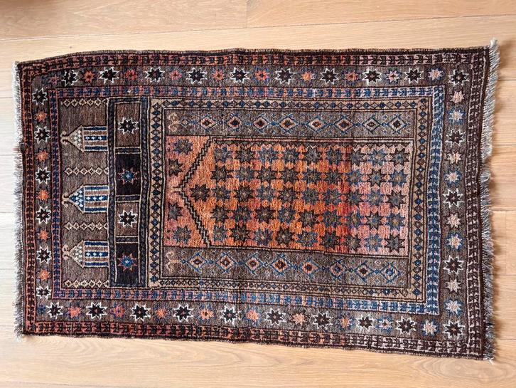 Authentiek Perzisch Tapijt 0.80x0.66 (08), Huis en Inrichting, Stoffering | Tapijten en Kleden, Gebruikt, 50 tot 100 cm, 50 tot 100 cm