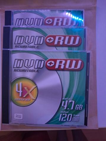 3x DVD+RW - Rewritable/Herschrijfbare DVD beschikbaar voor biedingen