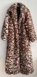 Fake fur bontjas lange panterprint mantel leopard nieuw M L, Ophalen of Verzenden, Nieuw, Maat 38/40 (M), Overige kleuren