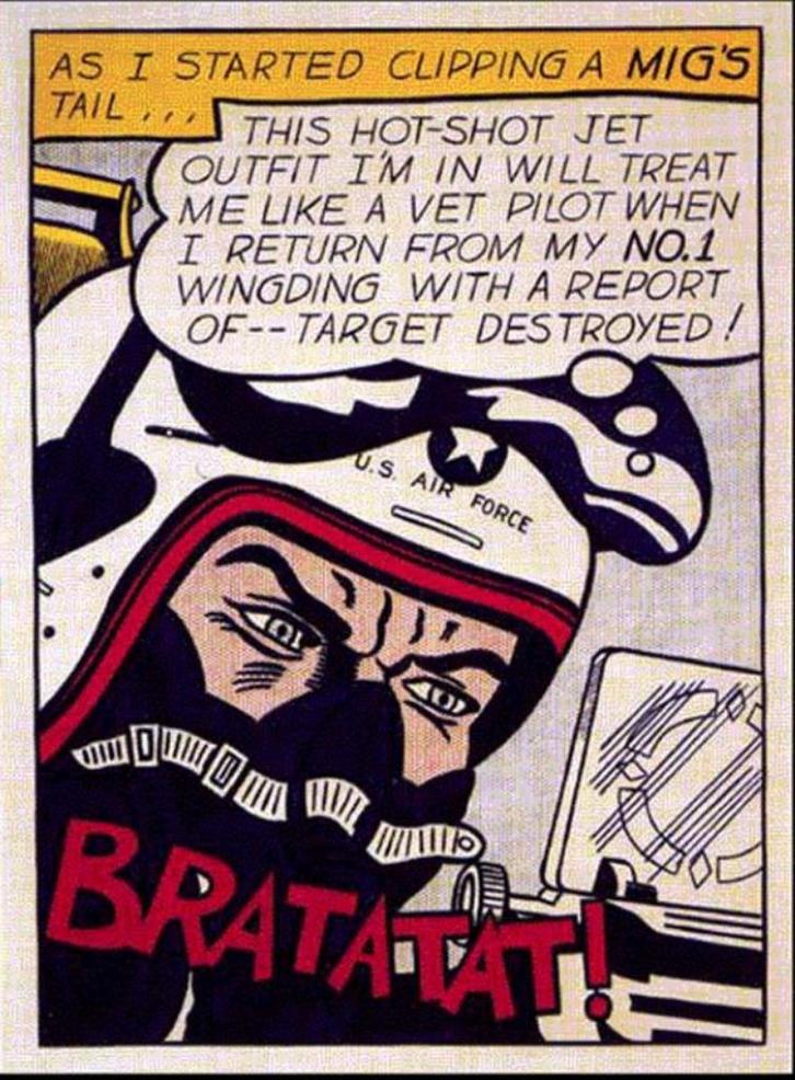 Roy Lichtenstein (1923) Expositie Affiche " Bratatat " As I, Antiek en Kunst, Kunst | Litho's en Zeefdrukken, Ophalen of Verzenden