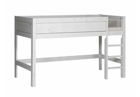 LIFETIME classic robuuste halfhoogslaper whitewash, Huis en Inrichting, Slaapkamer | Stapelbedden en Hoogslapers, Gebruikt, Stapelbed