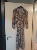 Blousejurk viscose met print, Zwart, Ophalen of Verzenden, Zo goed als nieuw, Onder de knie