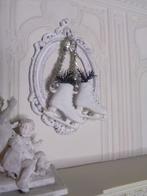 Schaatsen in brocante lijst....Poppenhuis 1:12..(Nr P104)*, Ophalen of Verzenden, Nieuw, Poppenhuis