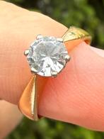 18k gouden (trouw) ring natuurlijke diamant van 0.58ct! 17mm, Ophalen of Verzenden, 17 tot 18, Met edelsteen, Dame