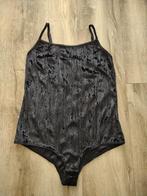 Prachtige zwarte velvet body, maat S. Body top zwart., Ophalen of Verzenden, Onb, Onb, Zwart