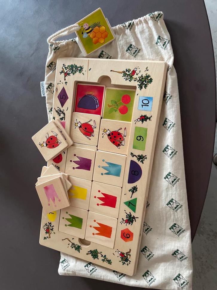 Janbibejan kleuren, vormen en telspelletje, Kinderen en Baby's, Speelgoed | Educatief en Creatief, Zo goed als nieuw, Puzzelen