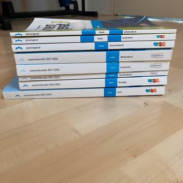 Diverse examenbundels havo beschikbaar voor biedingen