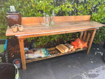 Tuinwerkbank / bbq-sidetanle tuintafel beschikbaar voor biedingen