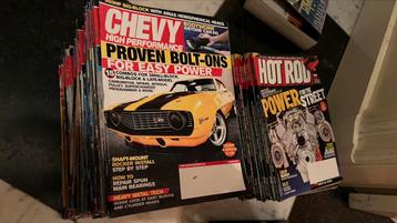 Divserse USA hotrod en Chevy tijdschriften beschikbaar voor biedingen
