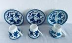 3x Kop & Schotel € 7,50 per set Chinese Zotjes Blauw Wit, Antiek en Kunst, Antiek | Servies los, Ophalen