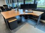 Aangeboden 4x Bureau met ladeblok, Huis en Inrichting, Ophalen, Gebruikt
