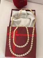 14 karaat gouden set: ketting en armband, nieuw, Ophalen of Verzenden, Nieuw, Goud, Goud