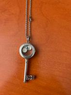 Zilveren Key Moments Ketting met Sleutel, Ophalen of Verzenden, Zo goed als nieuw, Zilver, Met hanger