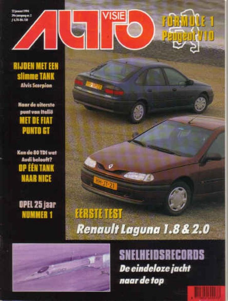 Autovisie 2 1994 : Fiat Punto GT - Audi 80 TDI Avant - Mazda, Boeken, Auto's | Folders en Tijdschriften, Gelezen, Algemeen, Ophalen of Verzenden