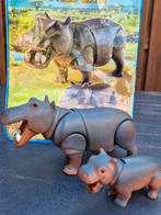 9640 Playmobil Wilde Dieren - Nijlpaarden Familie, Ophalen of Verzenden, Gebruikt, Los playmobil
