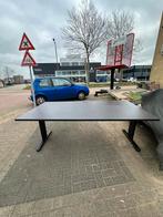 200x100 bureau zwart frame zwart blad, Ophalen, Zo goed als nieuw