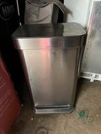 Simplehuman Prullenbak - RVS, Huis en Inrichting, Gebruikt, Met pedaal, 50 tot 75 cm, Ophalen of Verzenden