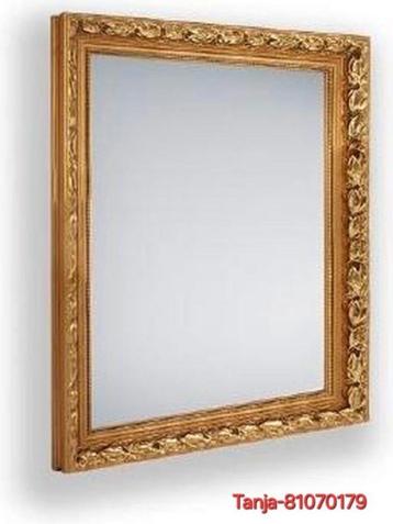 Oud goud kleurige spiegel 55x70cm  beschikbaar voor biedingen