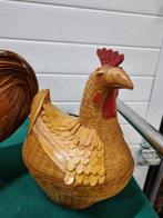 kippen manden haan kip en kleine kip vintage, Ophalen of Verzenden