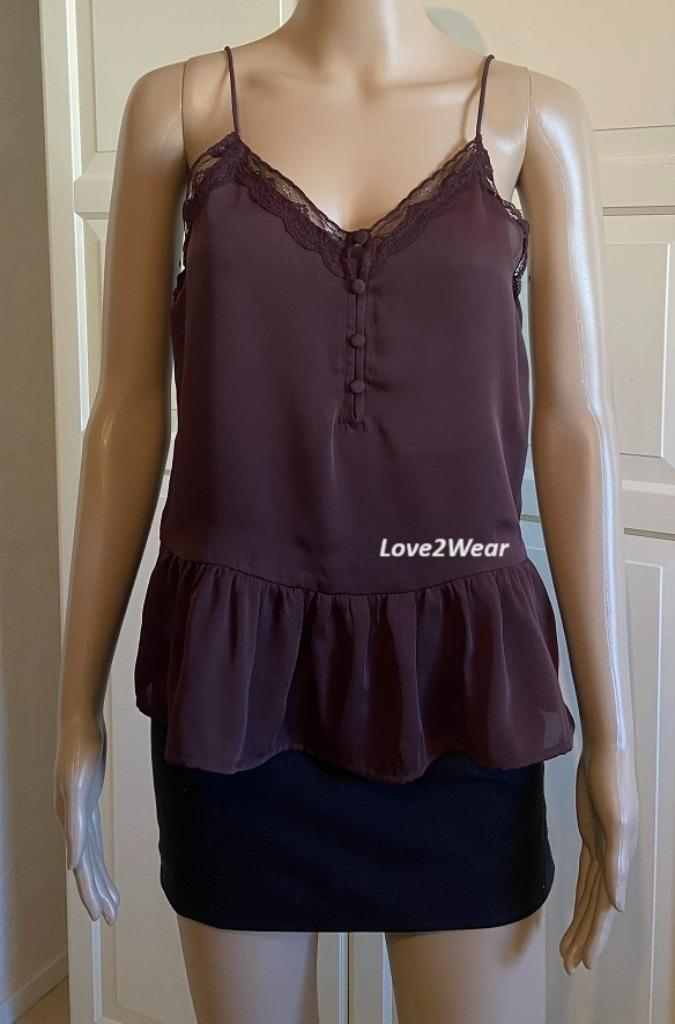 Peplum top H&M, Kleding | Dames, Tops, Nieuw, Maat 36 (S), Zonder mouw, Verzenden