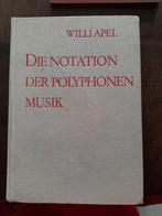 Die Notation der polyphonen Musik - Willi Apel, Ophalen of Verzenden, Gelezen, Overige onderwerpen, Willi Apel