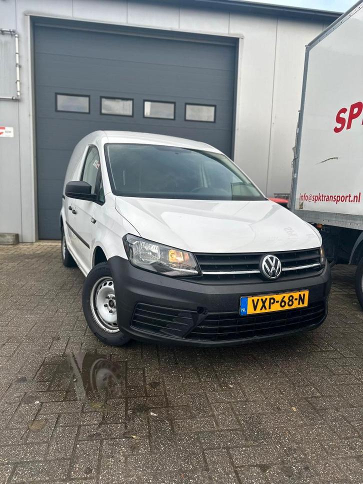 Volkswagen Caddy 2.0 TDI met BMT L1h1 75pk 2020 Wit, Auto's, Bestelauto's, Bedrijf, ABS, Airbags, Boordcomputer, Centrale vergrendeling