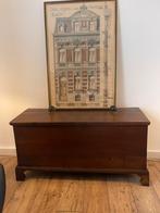 Mooie oude eiken dekenkist met veel opbergruimte!, Ophalen of Verzenden, Minder dan 50 cm