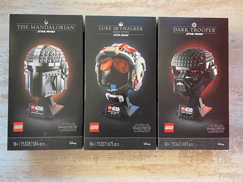 Lego Star Wars helmen 75327, 75343, 75328, Kinderen en Baby's, Speelgoed | Duplo en Lego, Nieuw, Lego, Complete set, Ophalen of Verzenden