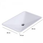 Waskom, wasbak, witte wastafel, opzetwastafel, wit, C-805, Verzenden, Nieuw, Wastafel