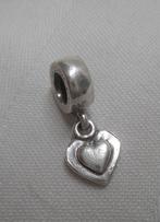 Pandora zilveren Charm bedel met hartje  nr.1250, Verzenden, Pandora, Zo goed als nieuw, 1 bedel