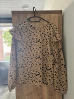 blouse zwart met beige maat S, Kleding | Dames, Beige, Ophalen of Verzenden, Zo goed als nieuw, Maat 36 (S)