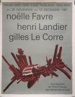 Henri Landier tentoonstellingsposter Atelier dArt Lepic 1981, Ophalen, Rechthoekig Staand, Zo goed als nieuw, A1 t/m A3