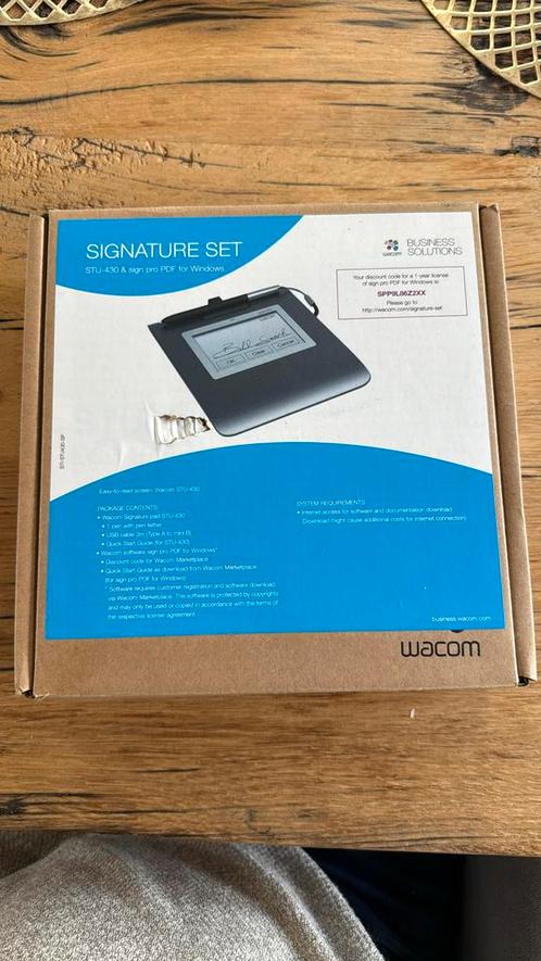 Wacom tekentablet Signature Set STU-430, Computers en Software, Tekentablets, Nieuw, Verzenden