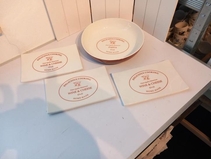 Delicious Cooking schalen, Huis en Inrichting, Keuken | Servies, Zo goed als nieuw, Schaal of Schalen, Overige stijlen, Porselein