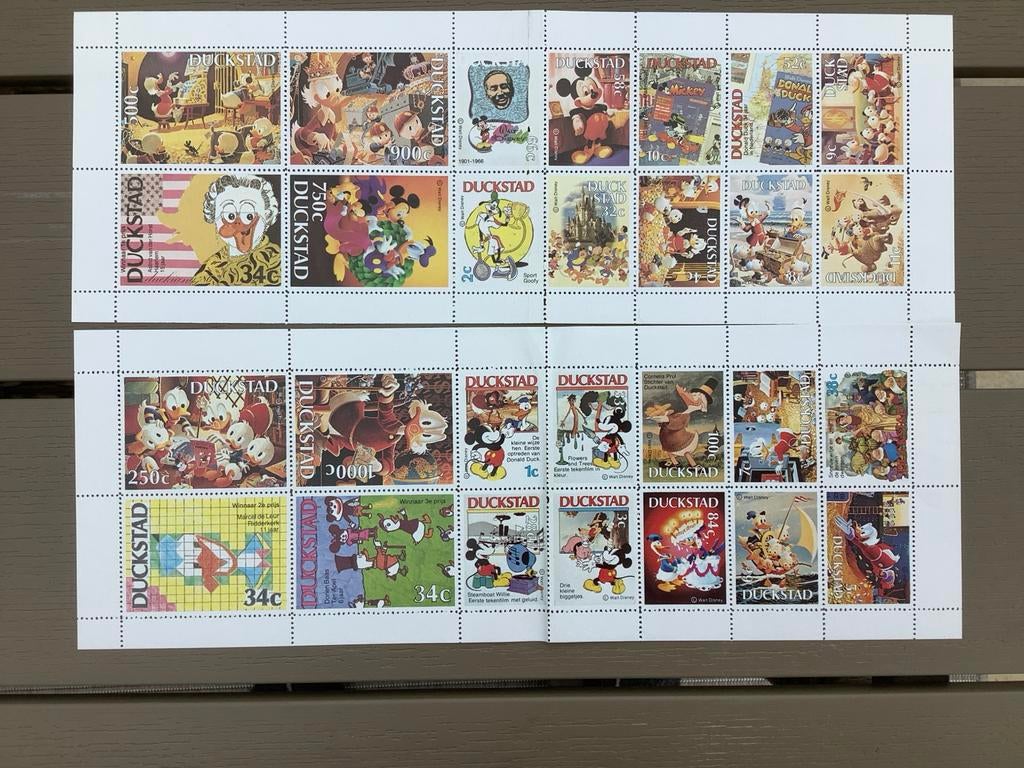 Blokken Duckstad -, Postzegels en Munten, Ophalen of Verzenden, Na 1940, Postfris