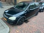 Opel Corsa 1.2 16V 3D Zwart & audi a3 cabrio, Auto's, Voorwielaandrijving, 74 pk, Zwart, Metallic lak