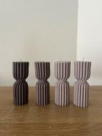 Spiraal kaars (donker bruin), Overige materialen, Bruin, Nieuw, Ophalen of Verzenden