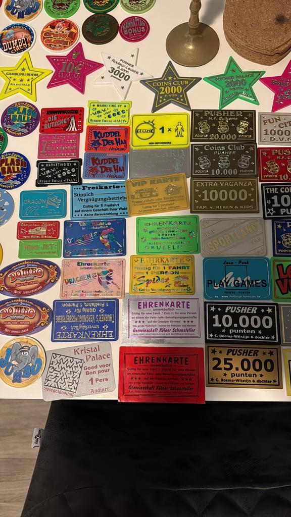 Kermissen penningen chips, Verzamelen, Overige Verzamelen, Zo goed als nieuw, Ophalen of Verzenden