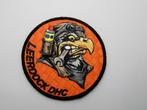 Patch RNLAF Leerdock Defensie Helikopter Commando DHC, Verzamelen, Verzenden, Luchtmacht, Nederland, Embleem of Badge