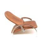 2x Vintage Optima fauteuil Ingmar Relling Westnofa jaren '60, Huis en Inrichting, Gebruikt, Verzenden, Minder dan 75 cm, Leer
