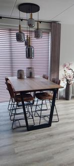 Henders & Hazel Livada eettafel + 4 Julien barkrukken, Ophalen, 100 tot 150 cm, Zo goed als nieuw, 150 tot 200 cm