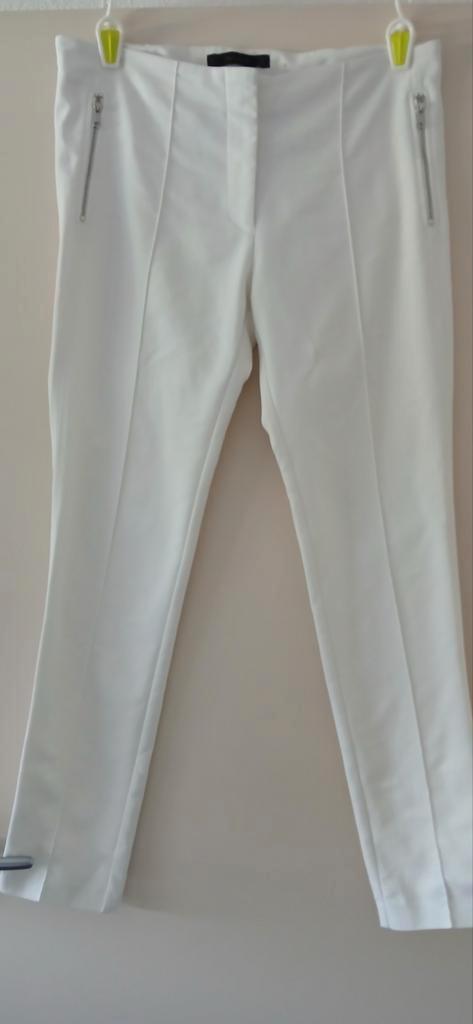 Zara damespantalon / broek recht modern model maat L, Kleding | Dames, Broeken en Pantalons, Nieuw, Maat 42/44 (L), Wit, Lang