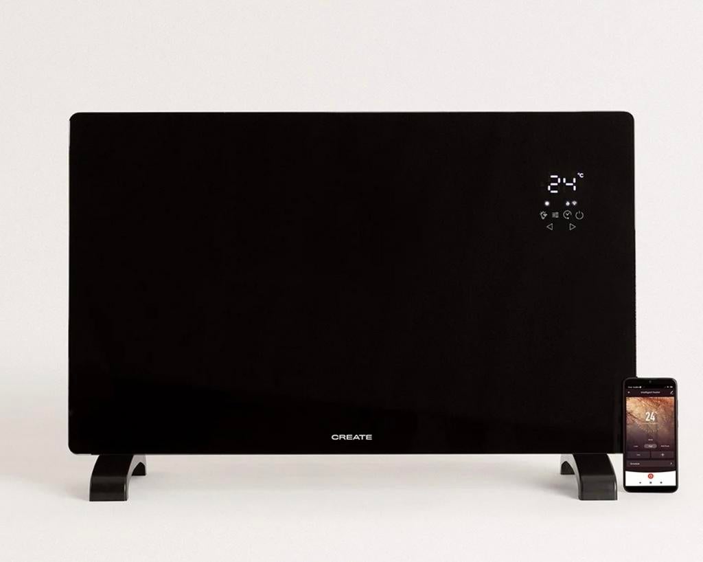 Create Warm Crystal-Glass Heater 2500W  met app bedienbaar, Huis en Inrichting, Kachels, Ophalen, Overige soorten, Elektrisch