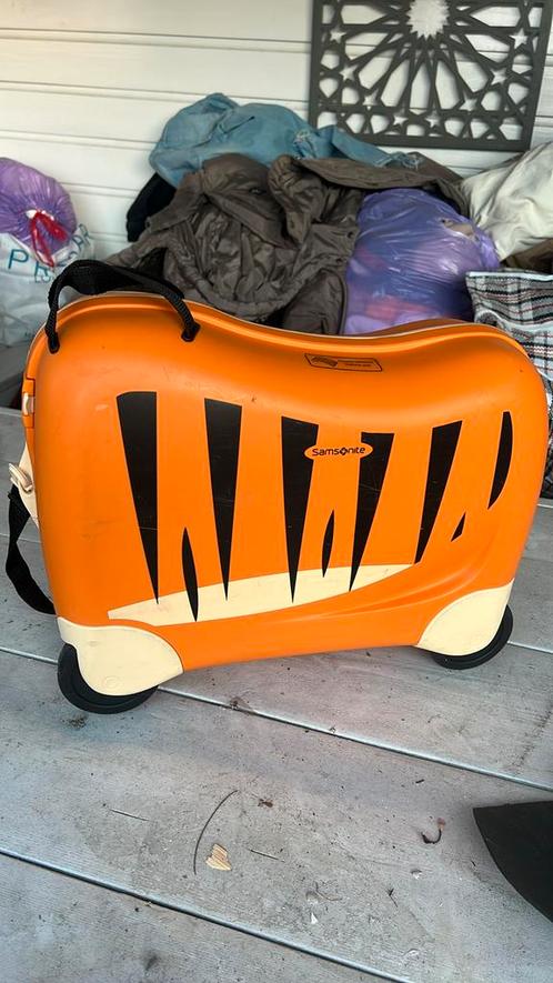 samsonite trolley dream2go ride-on tiger, Sieraden, Tassen en Uiterlijk, Koffers, Zo goed als nieuw, Hard kunststof, Minder dan 50 cm