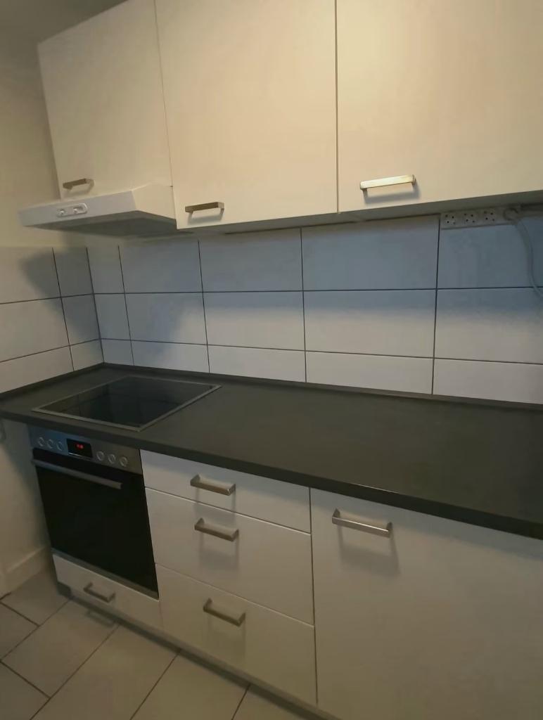 IKEA-keuken - 2 rijen incl. vaatwasser & Bosch-inbouwfornuis, Huis en Inrichting, Keuken | Complete keukens, Ophalen, Wit, Dubbelwandige keuken