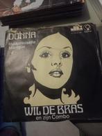 wil de bras en zijn combo donna piraten single, Cd's en Dvd's, Vinyl | Nederlandstalig, Verzenden, Gebruikt, Overige formaten