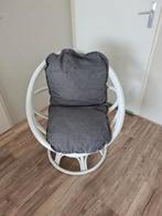 Rieten draaistoel, Huis en Inrichting, Fauteuils, Ophalen, Zo goed als nieuw, Minder dan 75 cm, 50 tot 75 cm