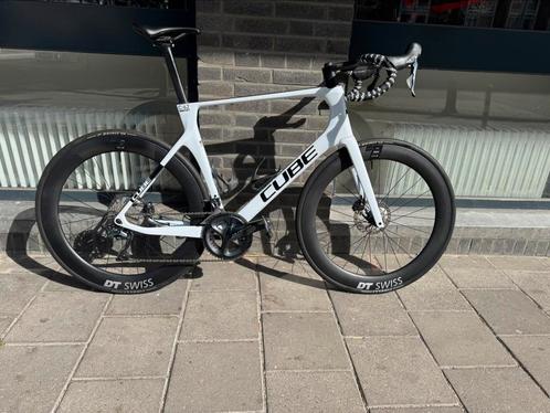 Cube Agree C62 flashwhite/carbon framemaat 60, Fietsen en Brommers, Fietsen | Racefietsen, Zo goed als nieuw, Heren, Overige merken