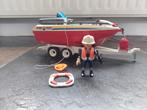 Playmobil Resuebrandweerboot met trailer, 4823, Ophalen of Verzenden, Gebruikt, Complete set